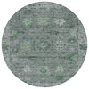 Piper Looms Chantille Global ACN2051 Aloe Machine Washable Area Rug Round Main Image