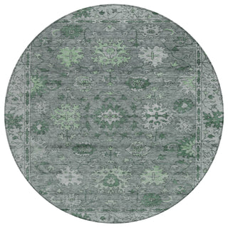 Piper Looms Chantille Global ACN2051 Aloe Machine Washable Area Rug Round Main Image