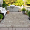 Piper Looms Chantille Global ACN2051 Khaki Machine Washable Area Rug Outdoor Lifestyle Image Feature