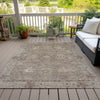 Piper Looms Chantille Global ACN2051 Khaki Machine Washable Area Rug Outdoor Lifestyle Image Feature