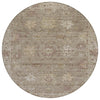 Piper Looms Chantille Global ACN2051 Khaki Machine Washable Area Rug Round Main Image