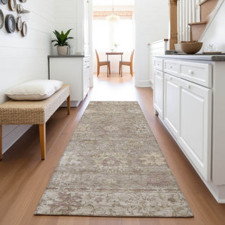 Piper Looms Chantille Global ACN2051 Khaki Machine Washable Area Rug Runner Lifestyle Image Feature