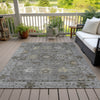 Piper Looms Chantille Global ACN2051 Pewter Machine Washable Area Rug Outdoor Lifestyle Image Feature