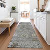 Piper Looms Chantille Global ACN2051 Pewter Machine Washable Area Rug Runner Lifestyle Image Feature