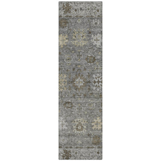 Piper Looms Chantille Global ACN2051 Pewter Machine Washable Area Rug Runner Main Image