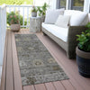 Piper Looms Chantille Global ACN2051 Pewter Machine Washable Area Rug Runner Outdoor Lifestyle Image Feature