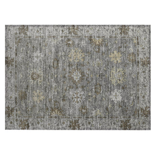 Piper Looms Chantille Global ACN2051 Pewter Machine Washable Area Rug Scatter Main Image