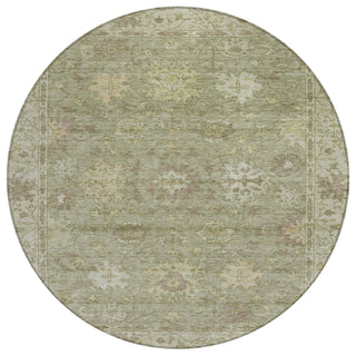 Piper Looms Chantille Global ACN2051 Sage Machine Washable Area Rug Round Main Image