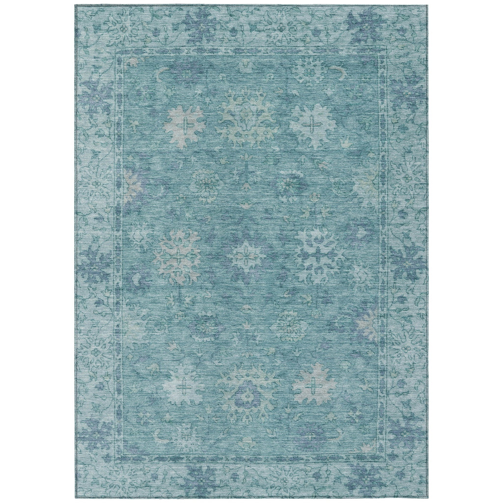 Piper Looms Chantille Global ACN2051 Teal Machine Washable Area Rug main image