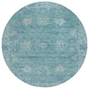 Piper Looms Chantille Global ACN2051 Teal Machine Washable Area Rug Round Main Image