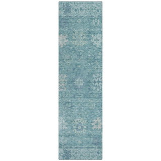 Piper Looms Chantille Global ACN2051 Teal Machine Washable Area Rug Runner Main Image
