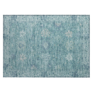 Piper Looms Chantille Global ACN2051 Teal Machine Washable Area Rug Scatter Main Image