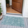 Piper Looms Chantille Global ACN2051 Teal Machine Washable Area Rug Scatter Outdoor Lifestyle Image Feature