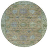 Piper Looms Chantille Global ACN2052 Brown Machine Washable Area Rug Round Main Image