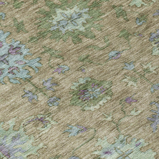Piper Looms Chantille Global ACN2052 Brown Machine Washable Area Rug Swatch Image