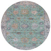 Piper Looms Chantille Global ACN2052 Mint Machine Washable Area Rug Round Main Image