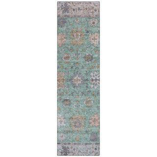 Piper Looms Chantille Global ACN2052 Mint Machine Washable Area Rug Runner Main Image