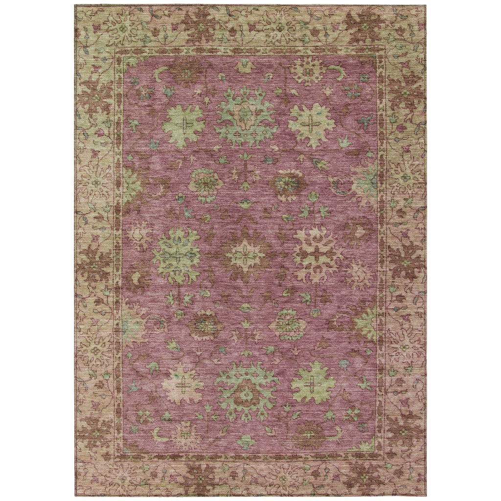 Piper Looms Chantille Global ACN2052 Pink Machine Washable Area Rug main image