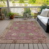 Piper Looms Chantille Global ACN2052 Pink Machine Washable Area Rug Outdoor Lifestyle Image Feature