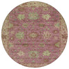 Piper Looms Chantille Global ACN2052 Pink Machine Washable Area Rug Round Main Image