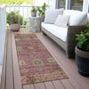Piper Looms Chantille Global ACN2052 Pink Machine Washable Area Rug Runner Outdoor Lifestyle Image Feature