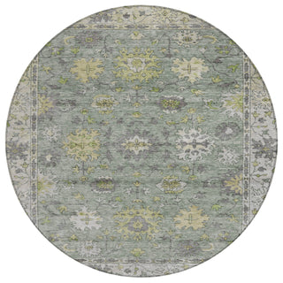 Piper Looms Chantille Global ACN2052 Sage Machine Washable Area Rug Round Main Image