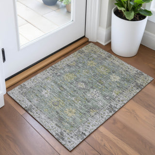 Piper Looms Chantille Global ACN2052 Sage Machine Washable Area Rug Scatter Lifestyle Image Feature