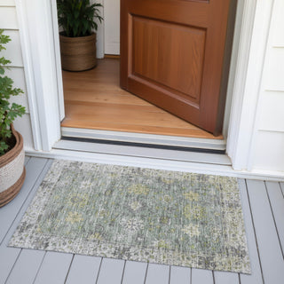 Piper Looms Chantille Global ACN2052 Sage Machine Washable Area Rug Scatter Outdoor Lifestyle Image Feature