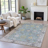 Piper Looms Chantille Global ACN2052 Seafoam Machine Washable Area Rug Lifestyle Image Feature