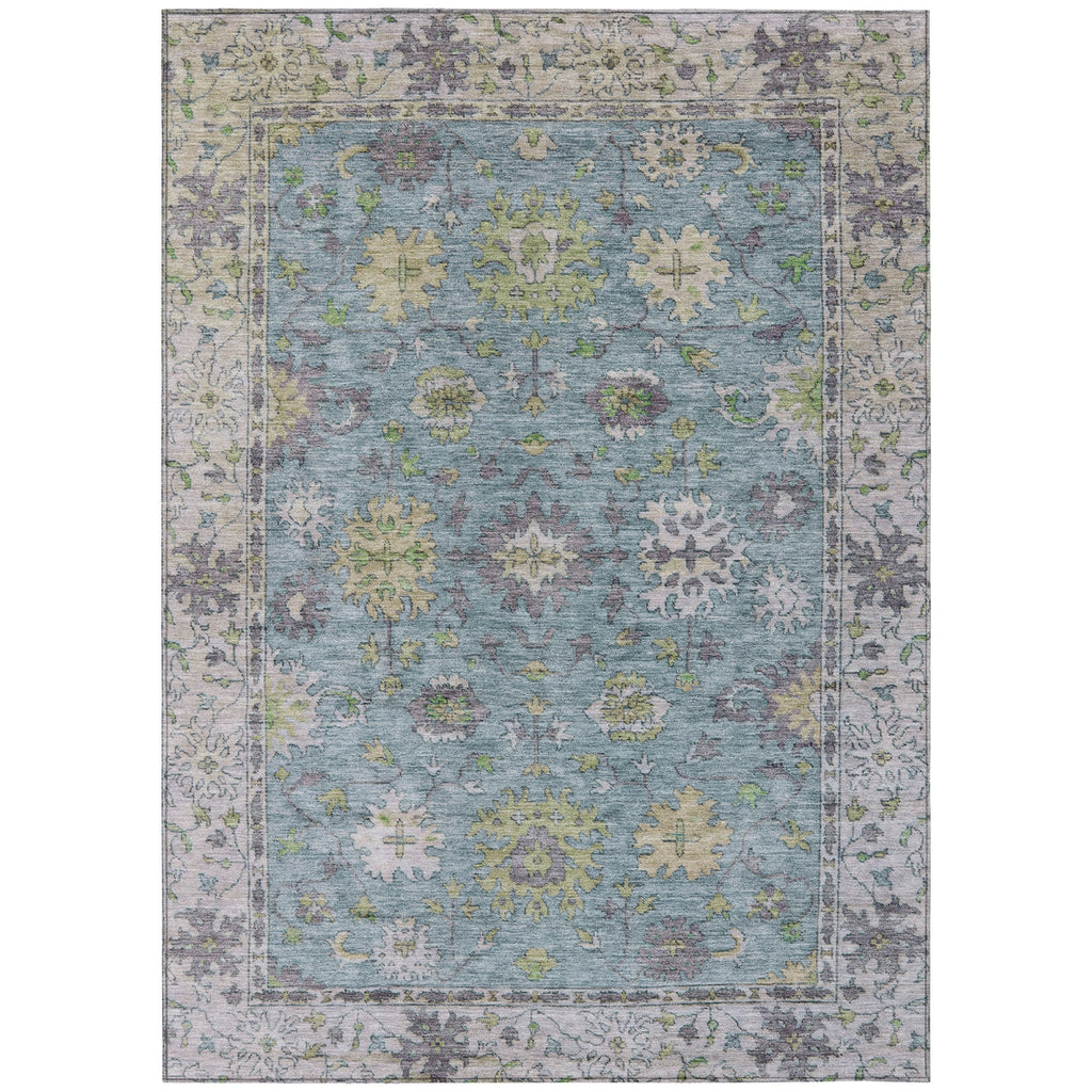 Piper Looms Chantille Global ACN2052 Seafoam Machine Washable Area Rug main image