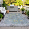 Piper Looms Chantille Global ACN2052 Seafoam Machine Washable Area Rug Outdoor Lifestyle Image Feature