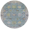 Piper Looms Chantille Global ACN2052 Seafoam Machine Washable Area Rug Round Main Image