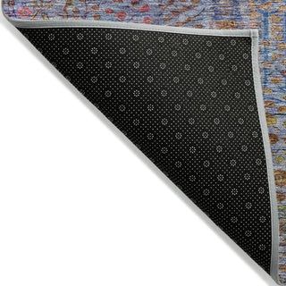 Piper Looms Chantille Americana ACN2053 Blue Machine Washable Area Rug Backing Image