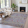 Piper Looms Chantille Americana ACN2053 Blue Machine Washable Area Rug Lifestyle Image Feature