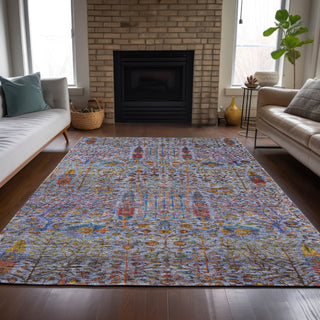 Piper Looms Chantille Americana ACN2053 Blue Machine Washable Area Rug Lifestyle Image Feature