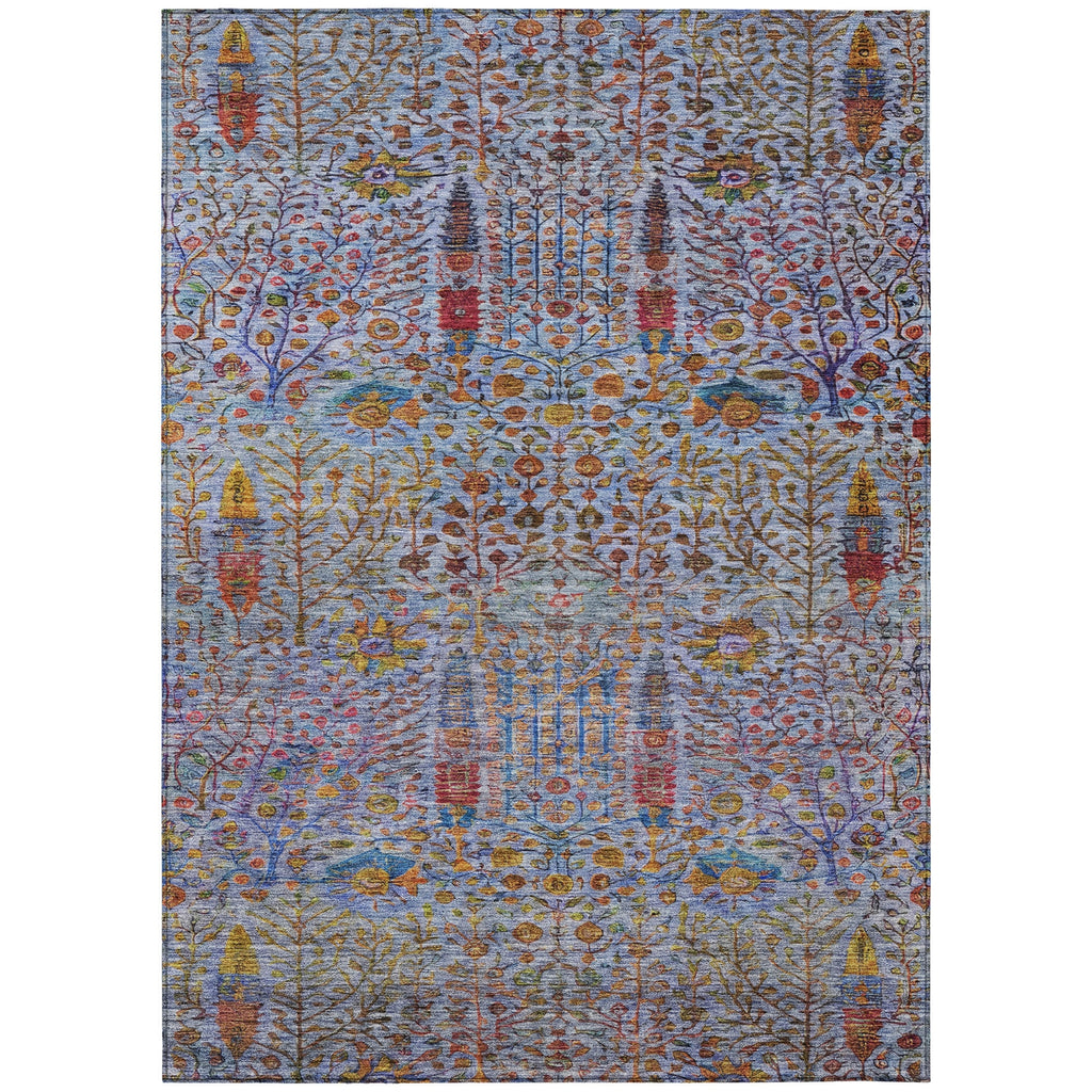 Piper Looms Chantille Americana ACN2053 Blue Machine Washable Area Rug main image