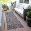 Piper Looms Chantille Americana ACN2053 Blue Machine Washable Area Rug Runner Outdoor Lifestyle Image Feature