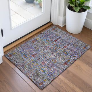 Piper Looms Chantille Americana ACN2053 Blue Machine Washable Area Rug Scatter Lifestyle Image Feature
