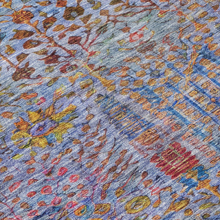 Piper Looms Chantille Americana ACN2053 Blue Machine Washable Area Rug Swatch Image