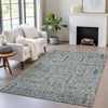 Piper Looms Chantille Americana ACN2053 Brown Machine Washable Area Rug Lifestyle Image Feature