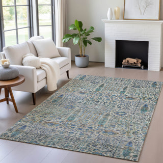 Piper Looms Chantille Americana ACN2053 Brown Machine Washable Area Rug Lifestyle Image Feature