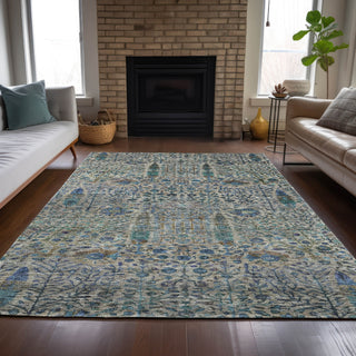 Piper Looms Chantille Americana ACN2053 Brown Machine Washable Area Rug Lifestyle Image Feature