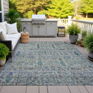 Piper Looms Chantille Americana ACN2053 Brown Machine Washable Area Rug Outdoor Lifestyle Image Feature