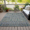 Piper Looms Chantille Americana ACN2053 Brown Machine Washable Area Rug Outdoor Lifestyle Image Feature