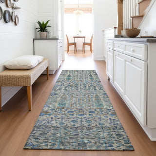 Piper Looms Chantille Americana ACN2053 Brown Machine Washable Area Rug Runner Lifestyle Image Feature