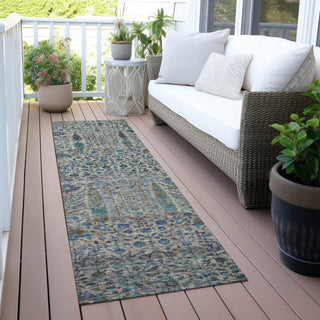 Piper Looms Chantille Americana ACN2053 Brown Machine Washable Area Rug Runner Outdoor Lifestyle Image Feature