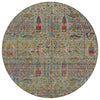 Piper Looms Chantille Americana ACN2053 Green Machine Washable Area Rug Round Main Image