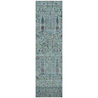 Piper Looms Chantille Americana ACN2053 Teal Machine Washable Area Rug Runner Main Image