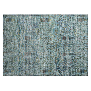 Piper Looms Chantille Americana ACN2053 Teal Machine Washable Area Rug Scatter Main Image