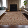 Piper Looms Chantille Americana ACN2053 Terracotta Machine Washable Area Rug Lifestyle Image Feature